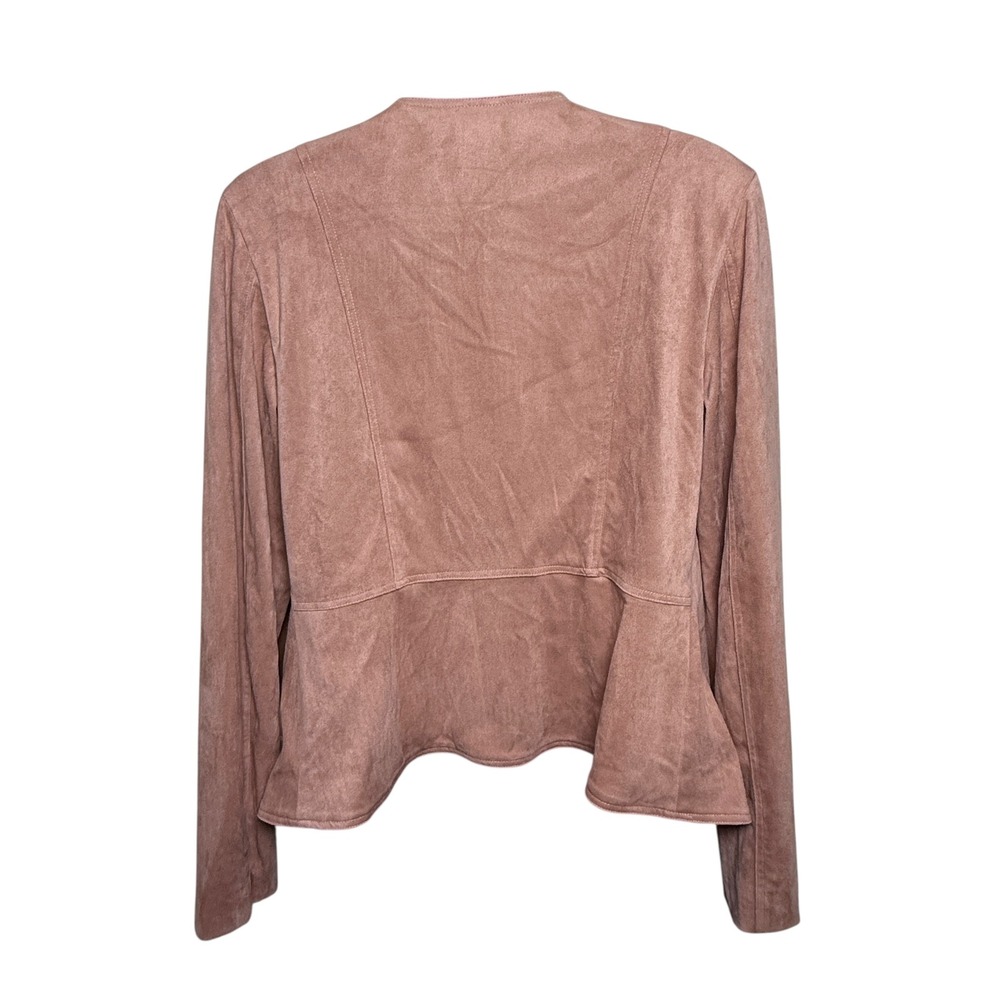 Hutch Women's Pink Suede Drape Front Waterfall Cardigan Jacket Size Small - Picture 12 of 15